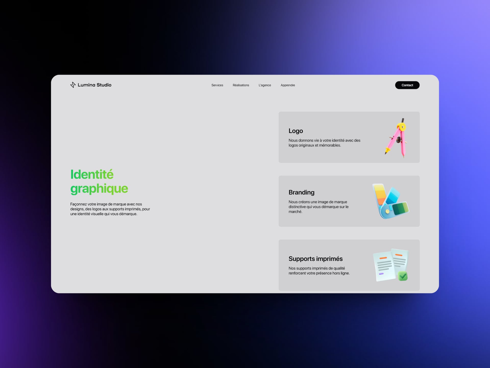 Services d'identité graphique